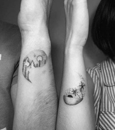 44 ideias de tatuagem de casal para você se inspirar